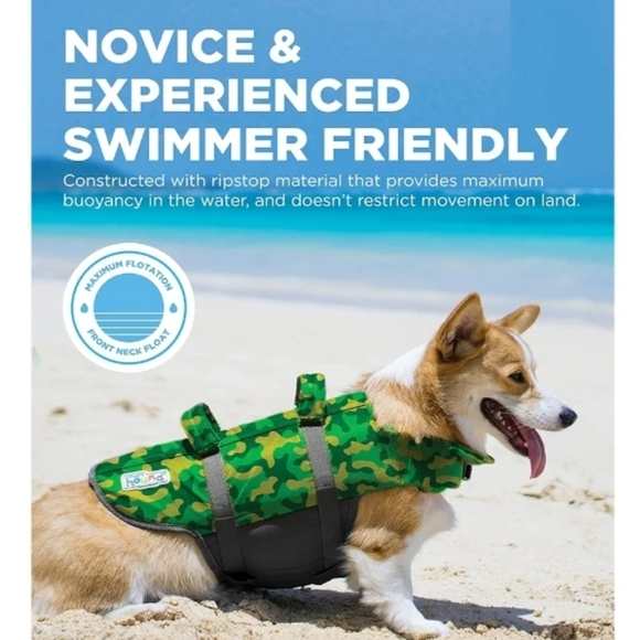 Outward Hound Granby Splash Camouflage Dog Life Jacket, Size Small - Picture 8 of 12